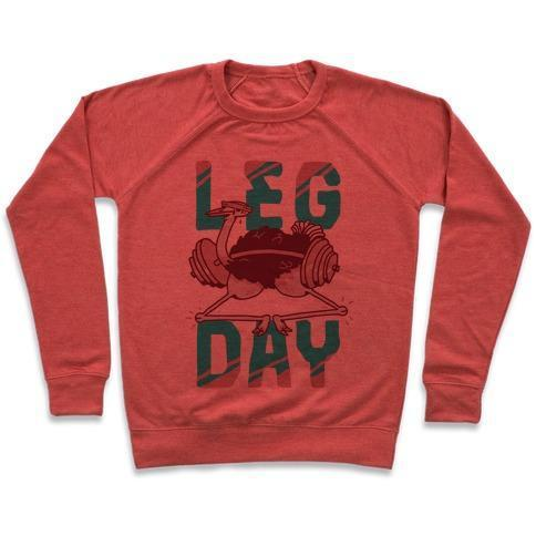 LEG DAY OSTRICH CREWNECK SWEATSHIRT