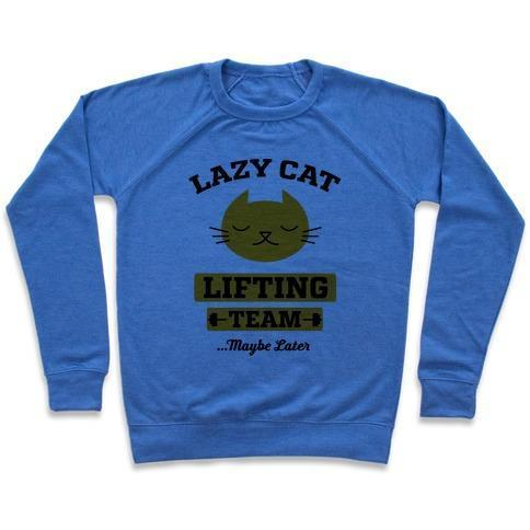 LAZY CAT LIFTING TEAM CREWNECK SWEATSHIRT