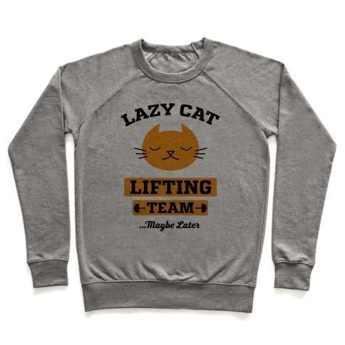 LAZY CAT LIFTING TEAM CREWNECK SWEATSHIRT