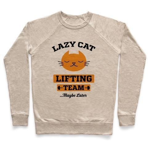 LAZY CAT LIFTING TEAM CREWNECK SWEATSHIRT