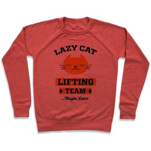 LAZY CAT LIFTING TEAM CREWNECK SWEATSHIRT