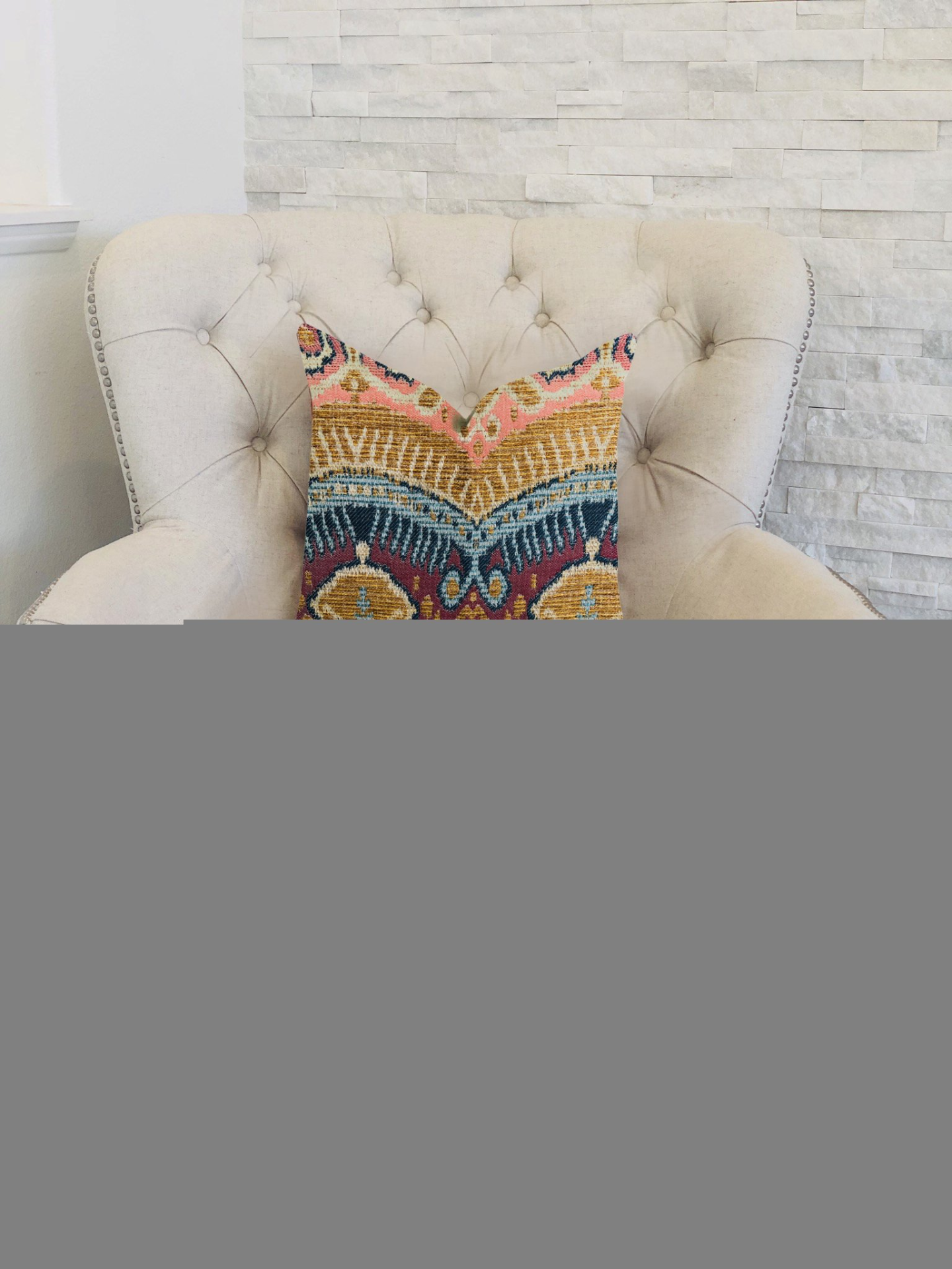 Ikat Anika Luxury Throw Pillow