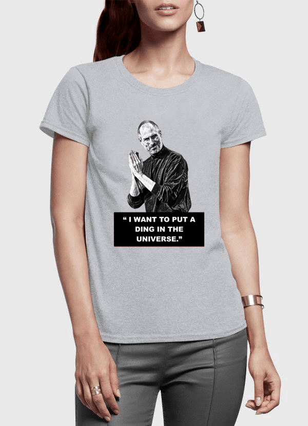 Steve Jobs Half Sleeves Women T-shirt