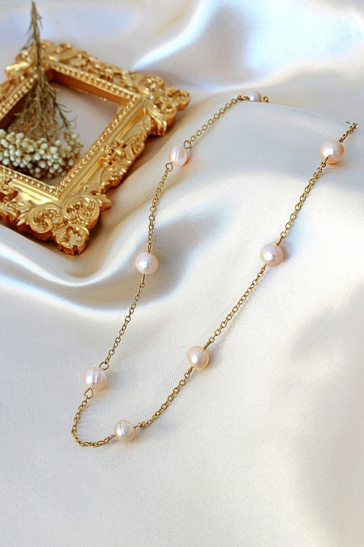 "Brunella" | 24K Baroque Freshwater Pearl Choker