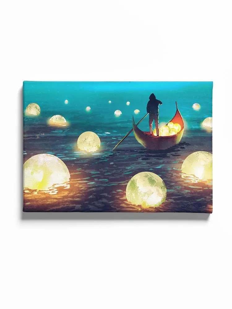 Rowing Throw The Orbs Canvas -Image by Shutterstock