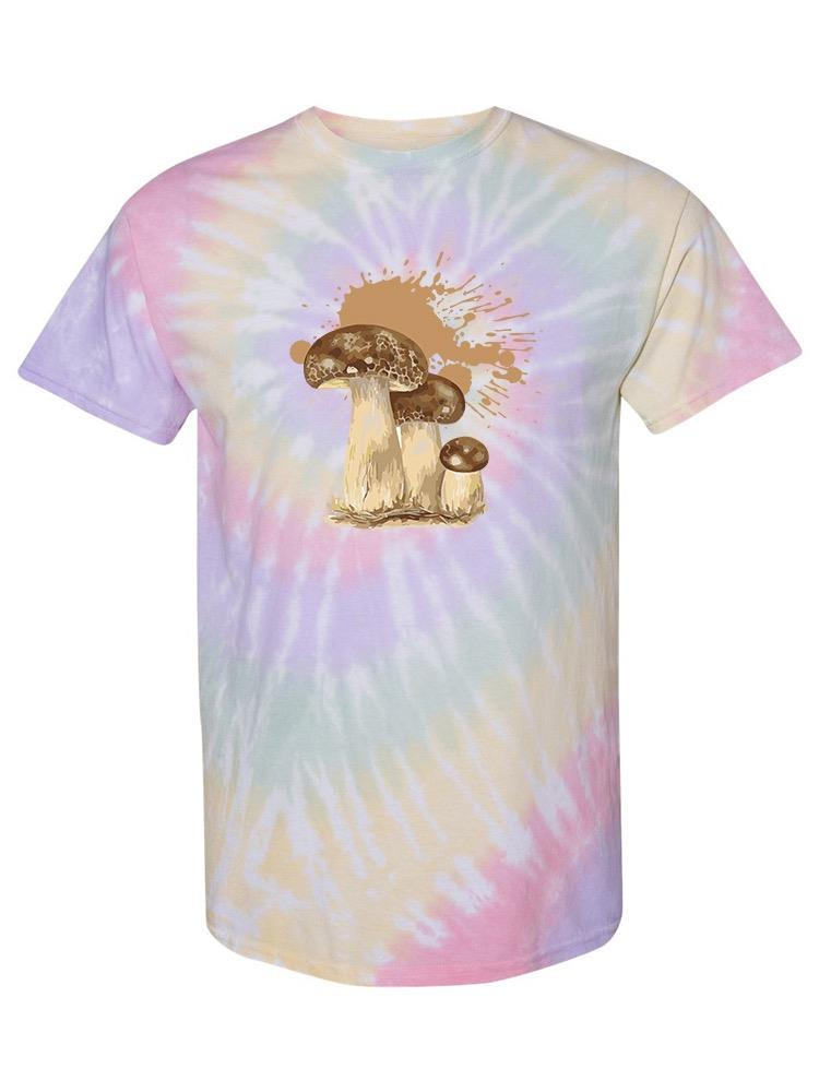 Mushrooms. Tie Dye Tee -SPIdeals Designs