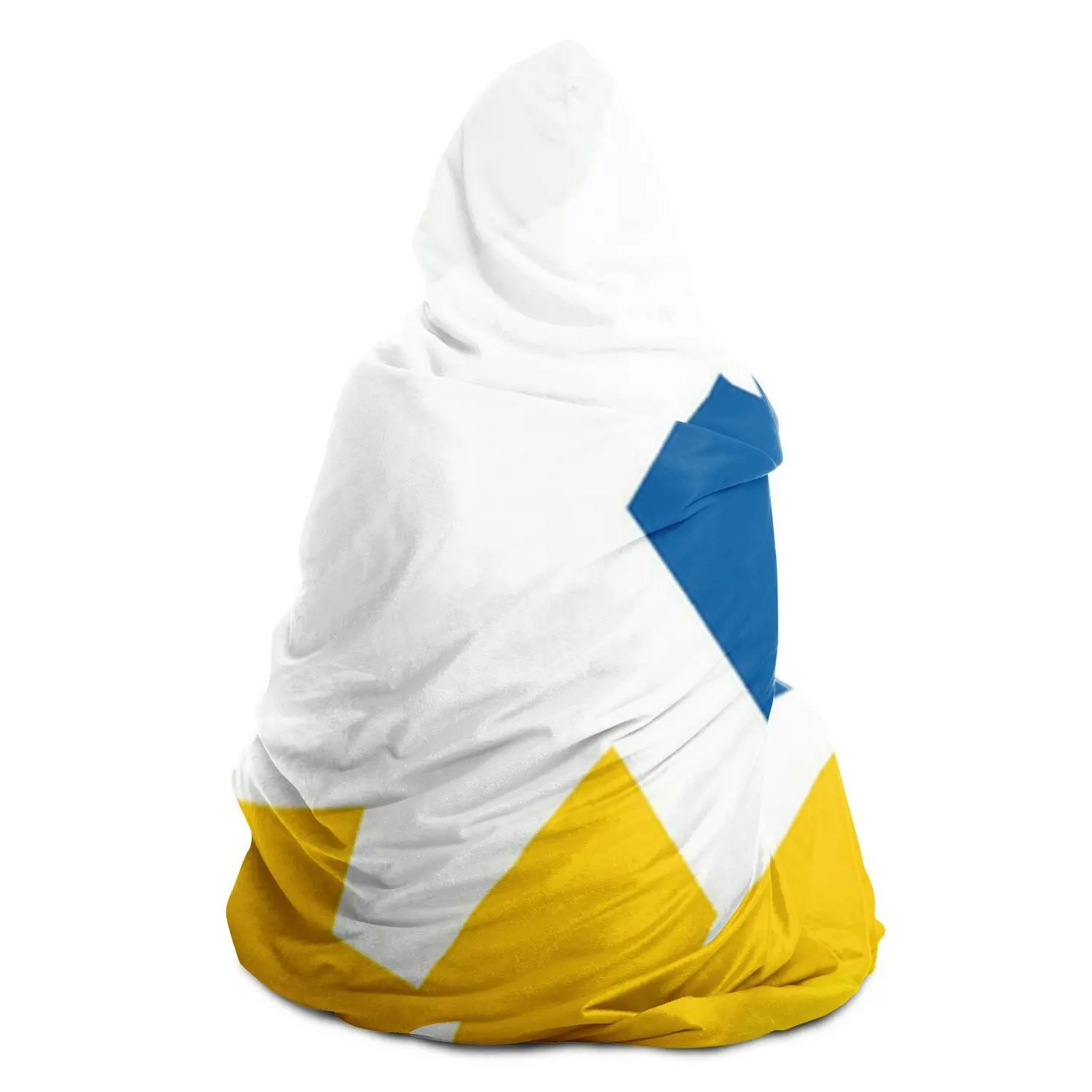 Colorful Pattern Hooded Blanket