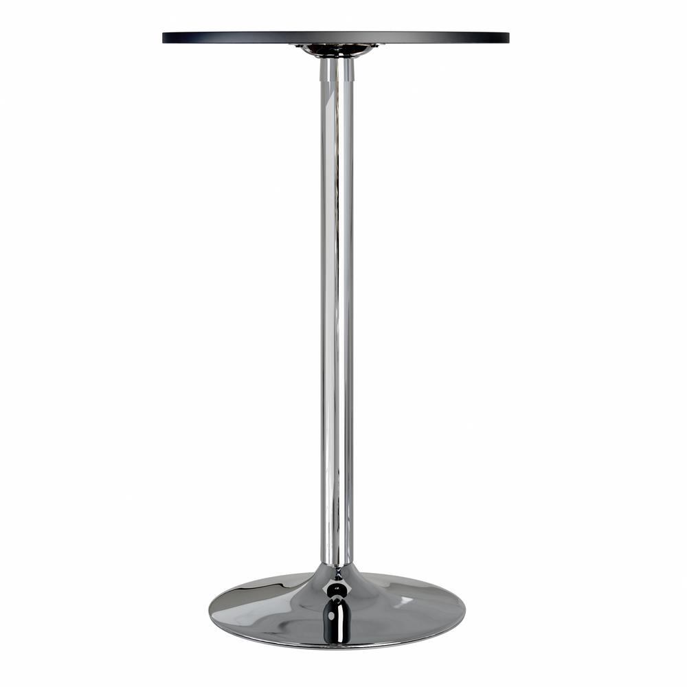 Spectrum Pub Table 24" Round, Black with Chrome