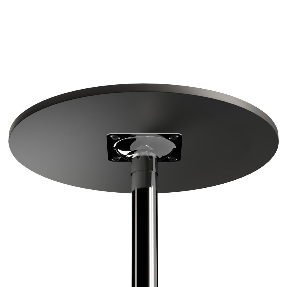 Spectrum Pub Table 24" Round, Black with Chrome