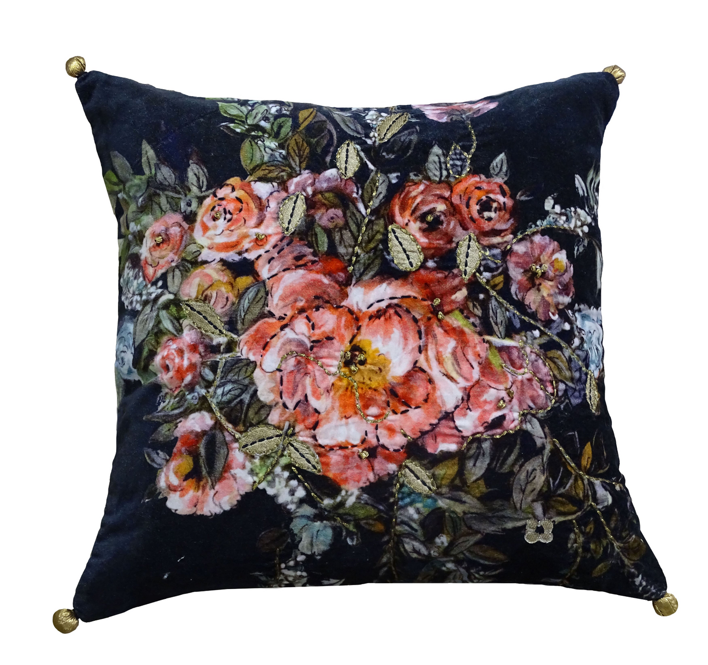 Throw Pillow Fall Collection Winterroase 18" x 18"