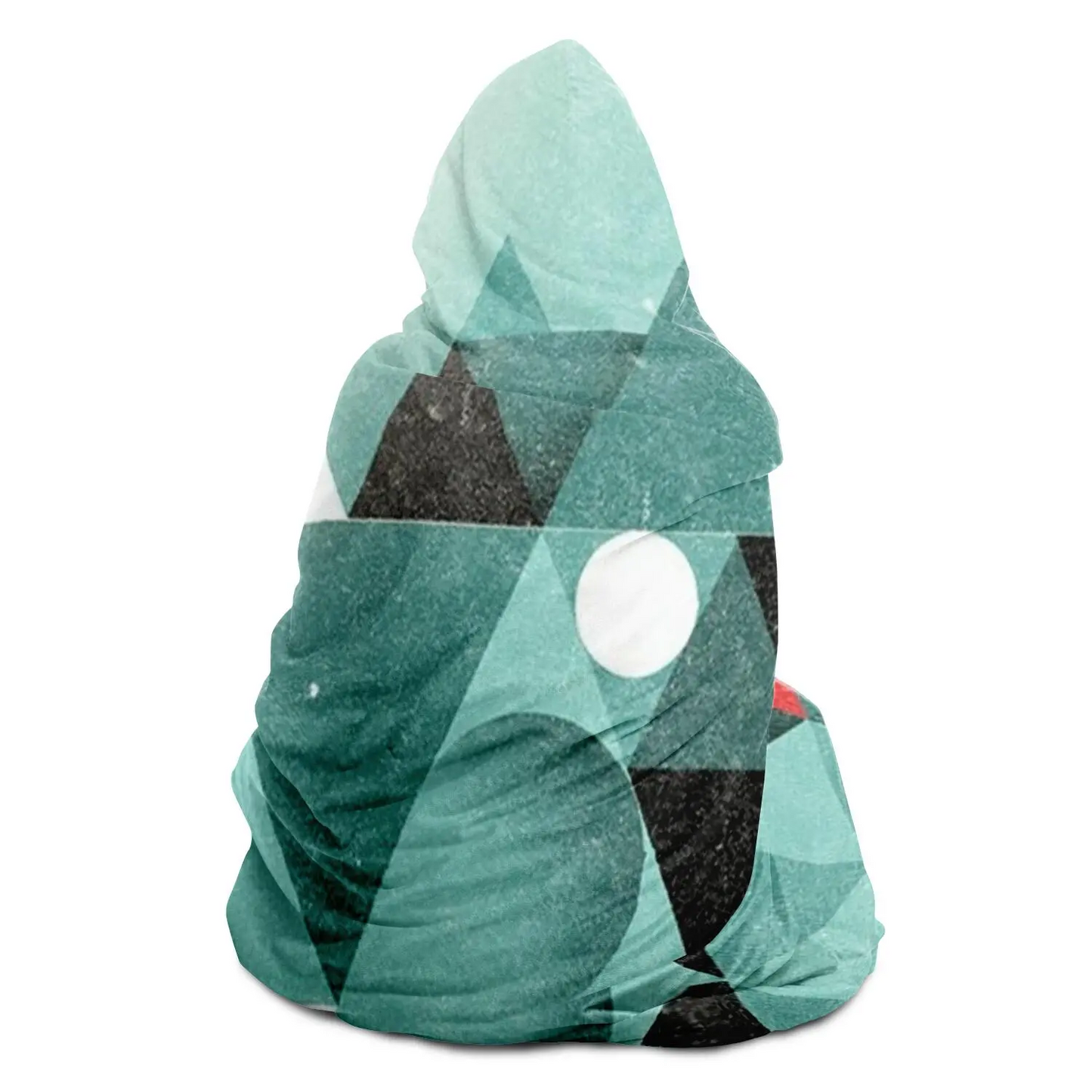 Abstract Pattren Hooded Blanket