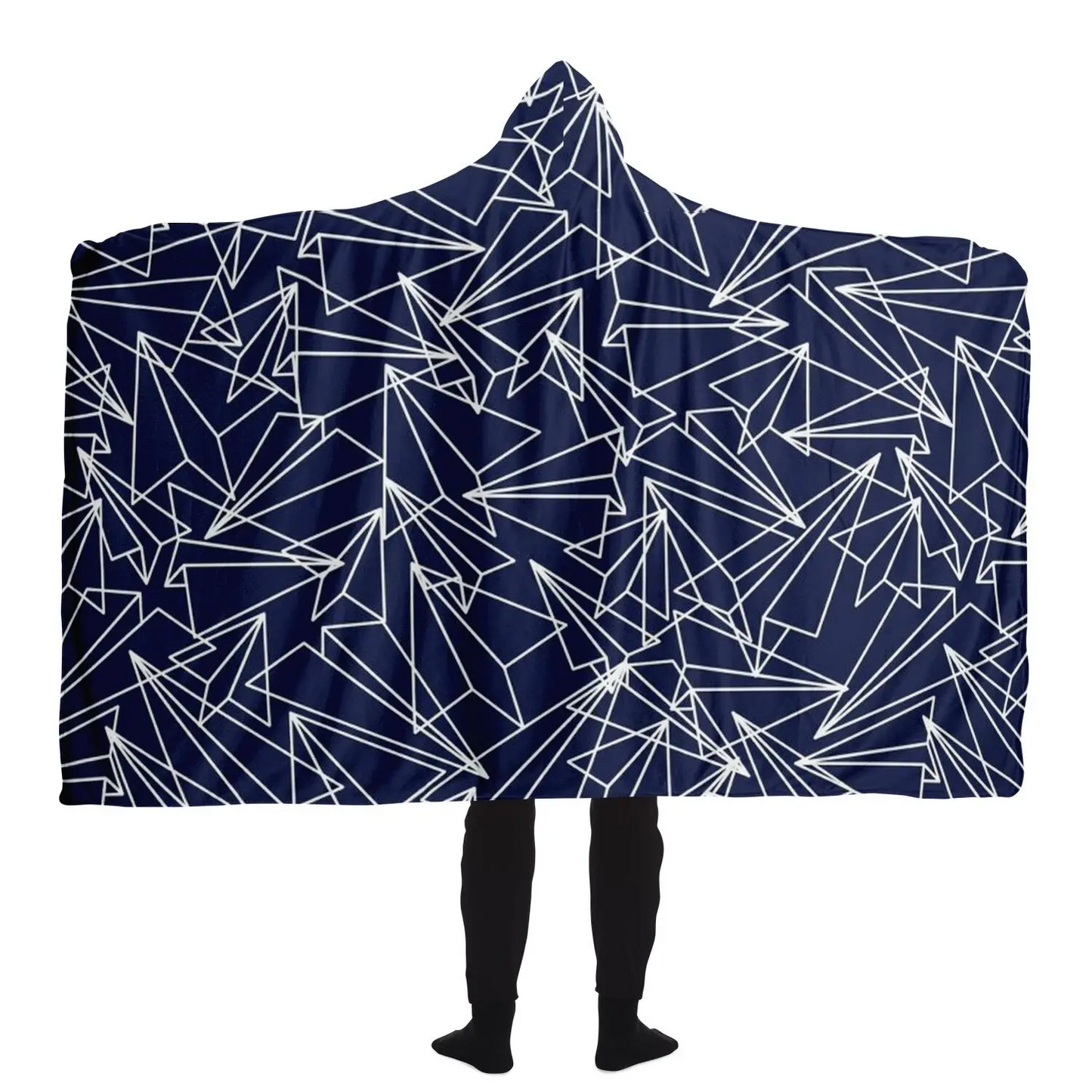 Paper Plane Hooded Blanket