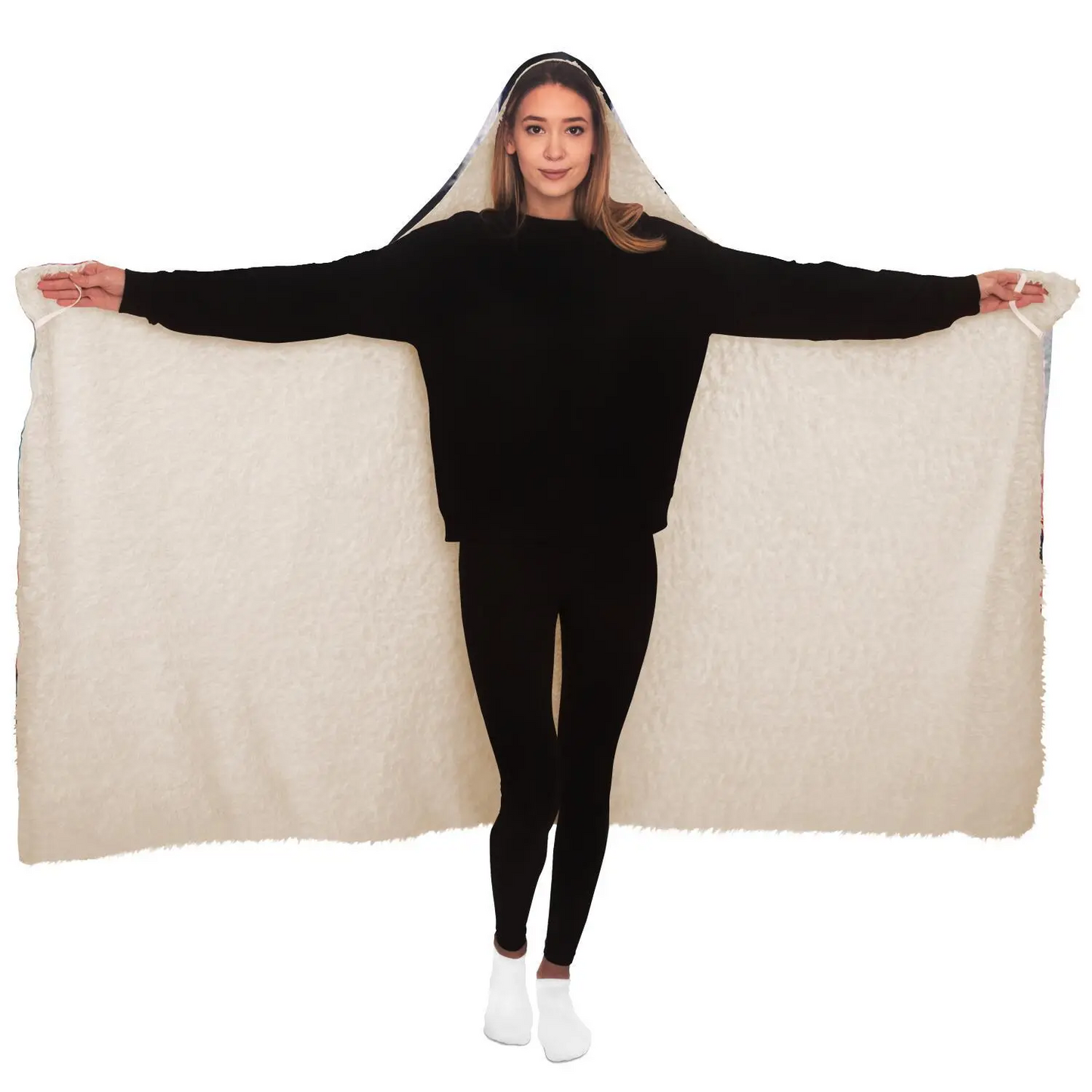 Distorted Perception Hooded Blanket