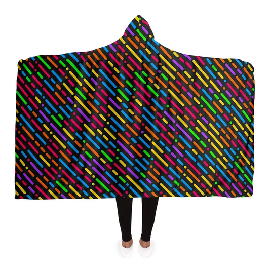 Colorful Rain Hooded Blanket