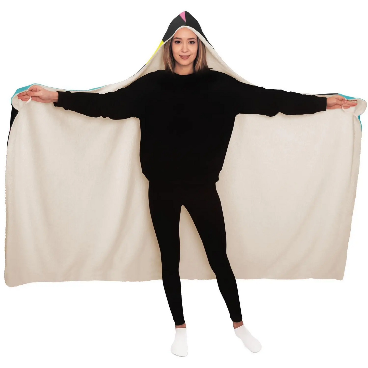 Shapes Hooded Blanket