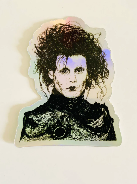 Mountain Portrait Sticker - Edward Scissorhands