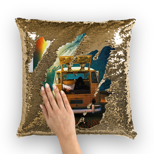 Relax Sequin Cushion Cover