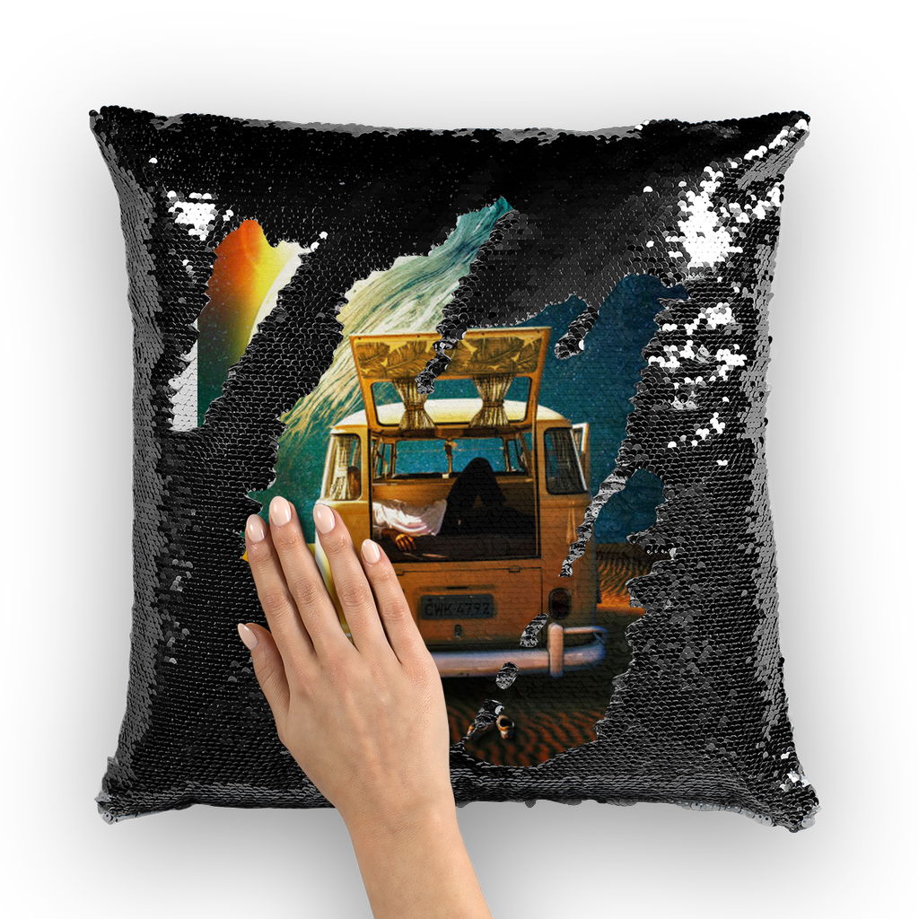 Relax Sequin Cushion Cover