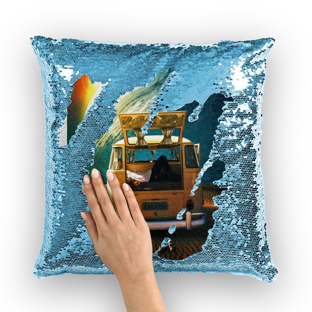 Relax Sequin Cushion Cover