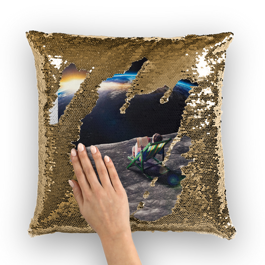 Me Time Sequin Cushion Cover