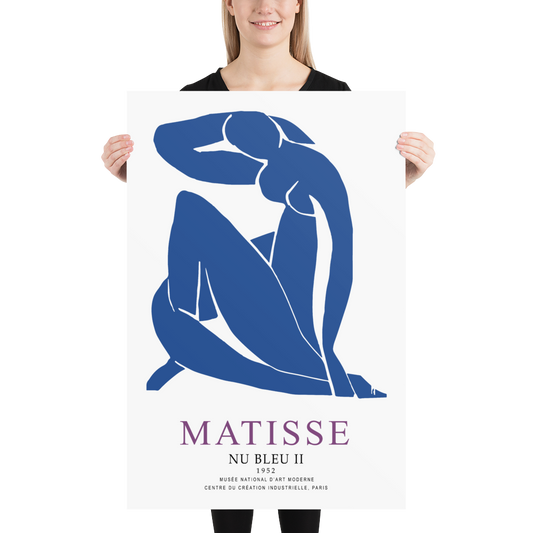 Henri Matisse Nu Bleu II (Blue Nude II) 1952 Artwork Poster