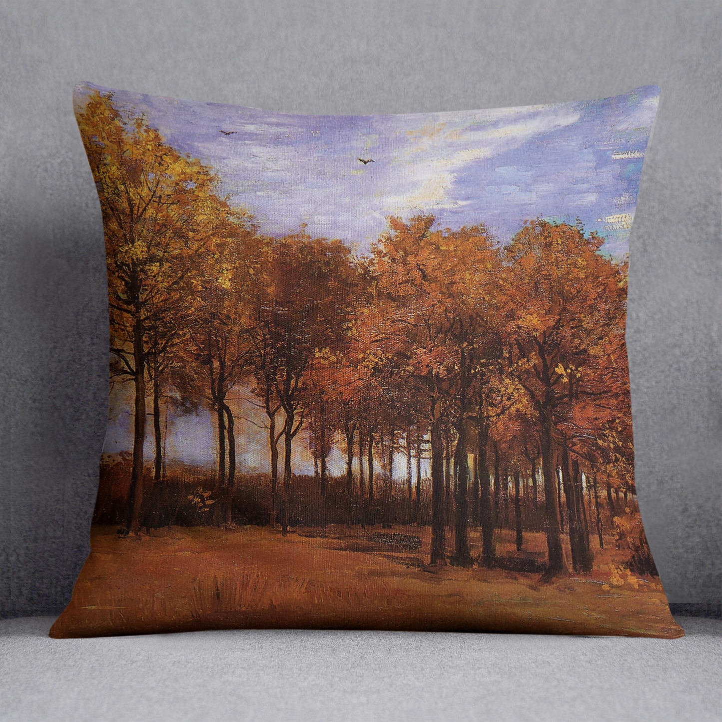 Autumn Landscape by Van Gogh Cushion