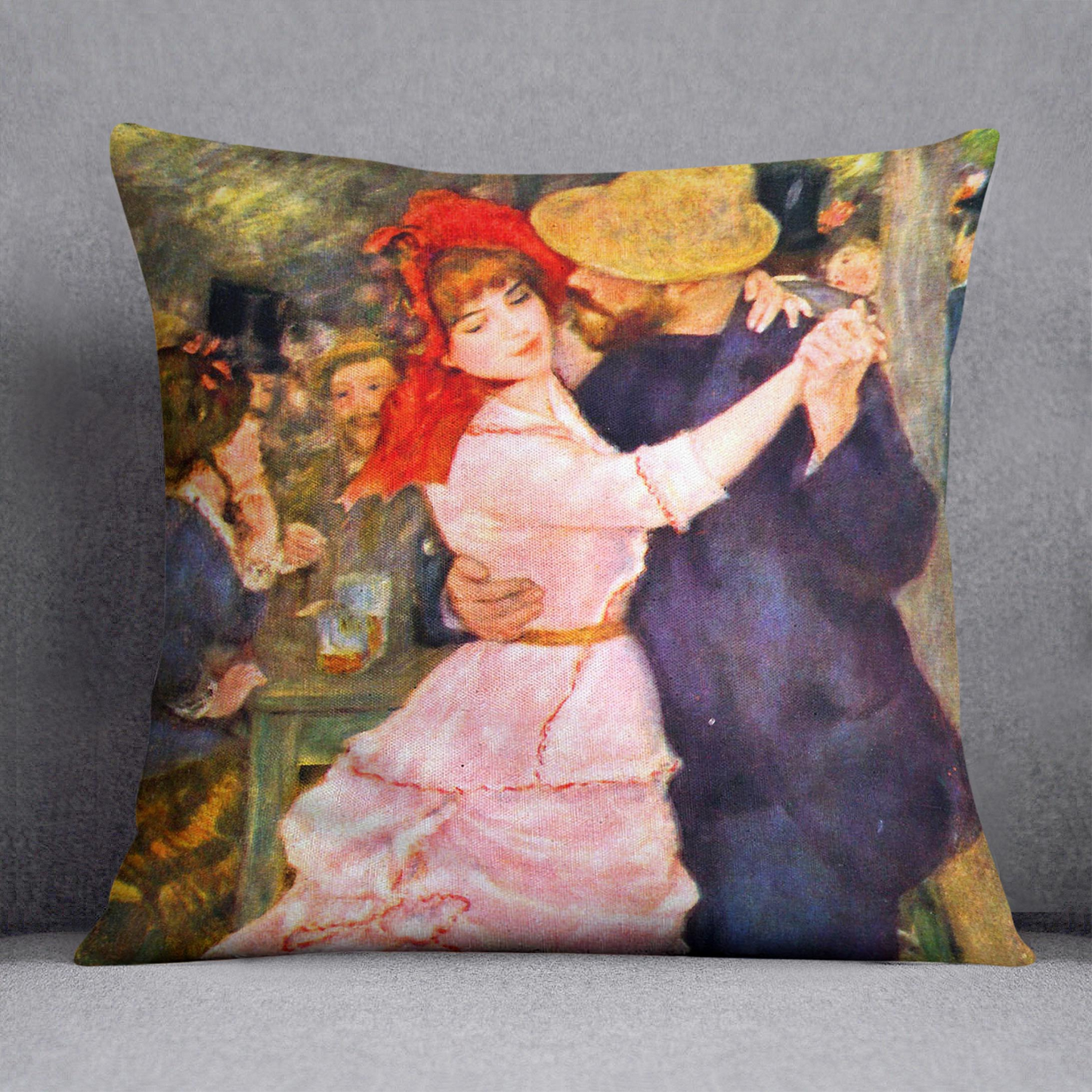 Dance in Bougival by Renoir Cushion