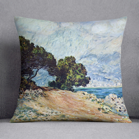 Cape Martin in Menton by Monet Cushion