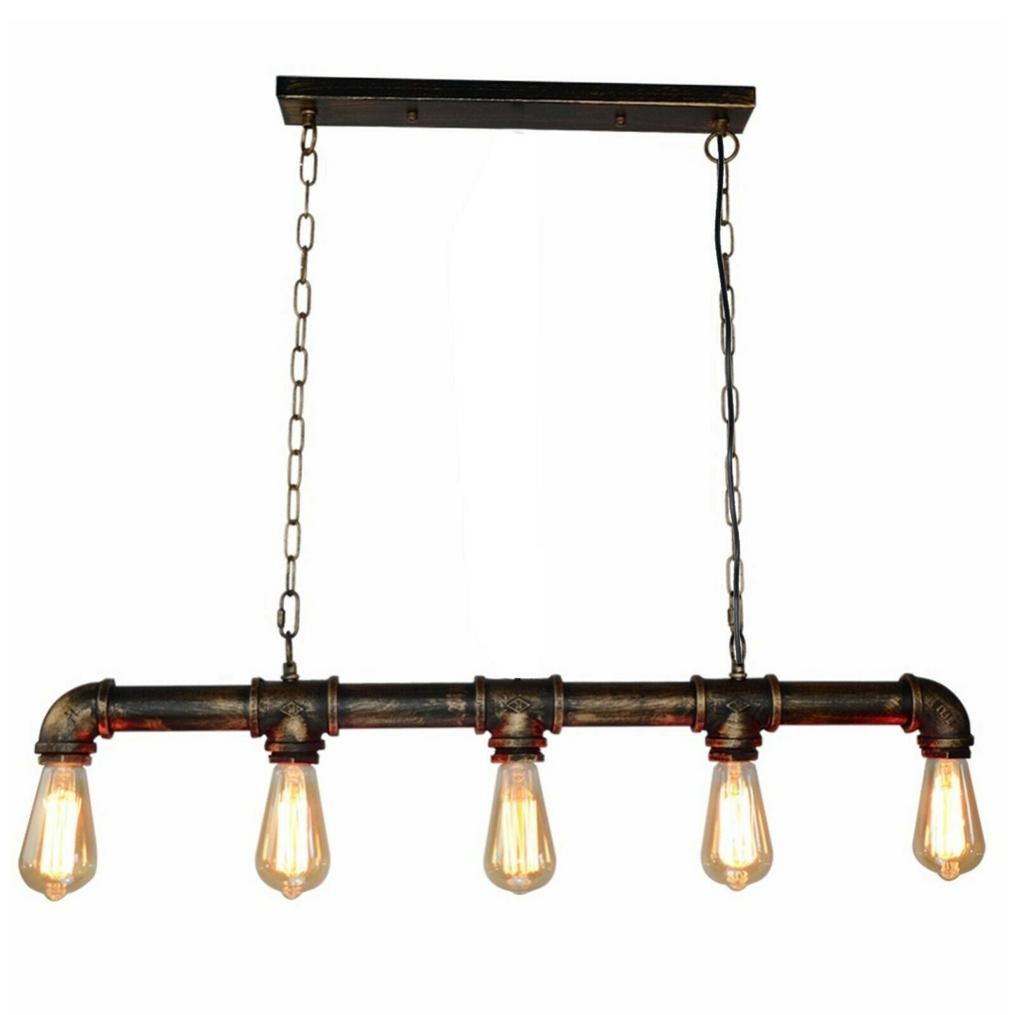 Industrial Vintage Ceiling Steampunk Metal Pipe Loft Pendant Light~2368