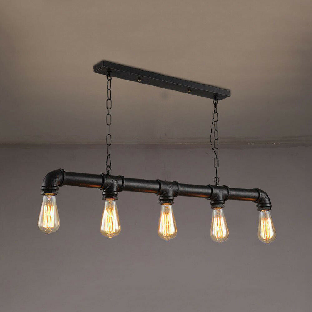 Industrial Vintage Ceiling Steampunk Metal Pipe Loft Pendant Light~2368