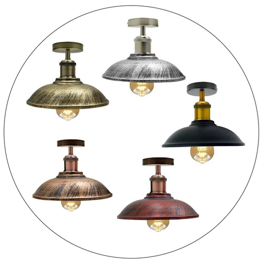 Vintage Industrial Metal Light Shades Ceiling Pendant Light For Bed Room, Guestroom, Living Room, Kitchen~1299