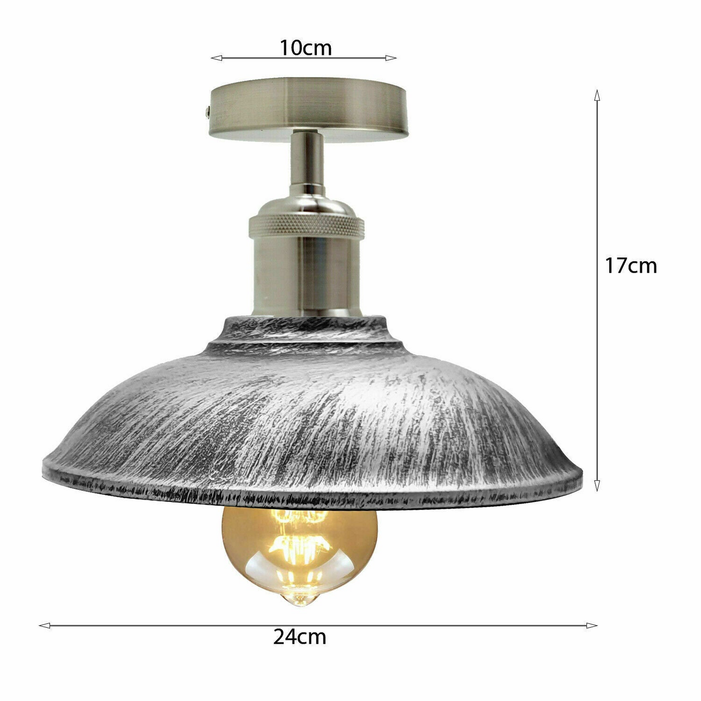 Vintage Industrial Metal Light Shades Ceiling Pendant Light For Bed Room, Guestroom, Living Room, Kitchen~1299