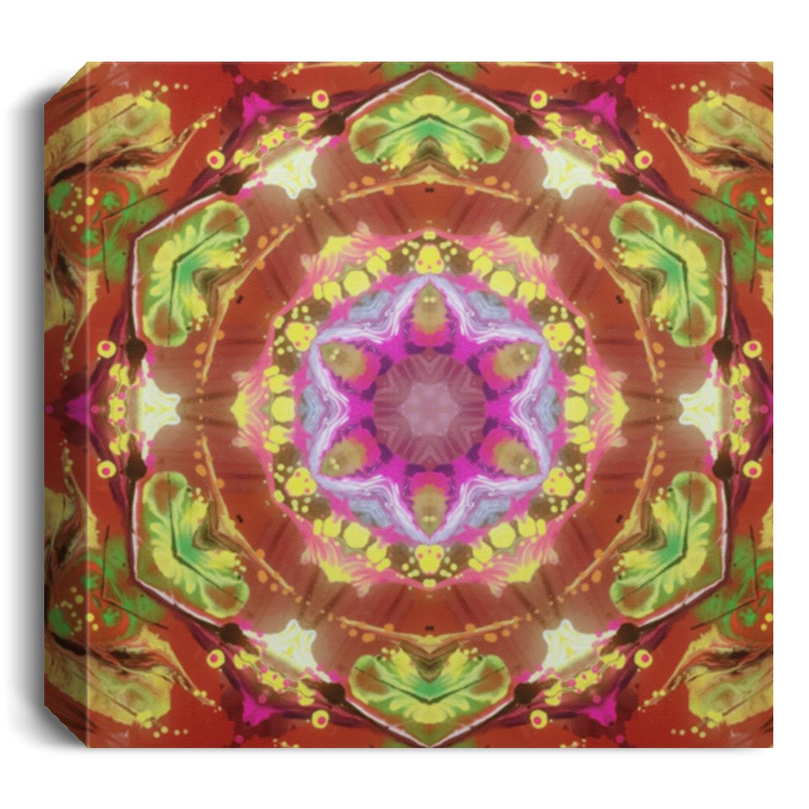 Introducing "Hypnotic Kaleidoscope" by Alejandro Gordillo. Wrapped Canvas