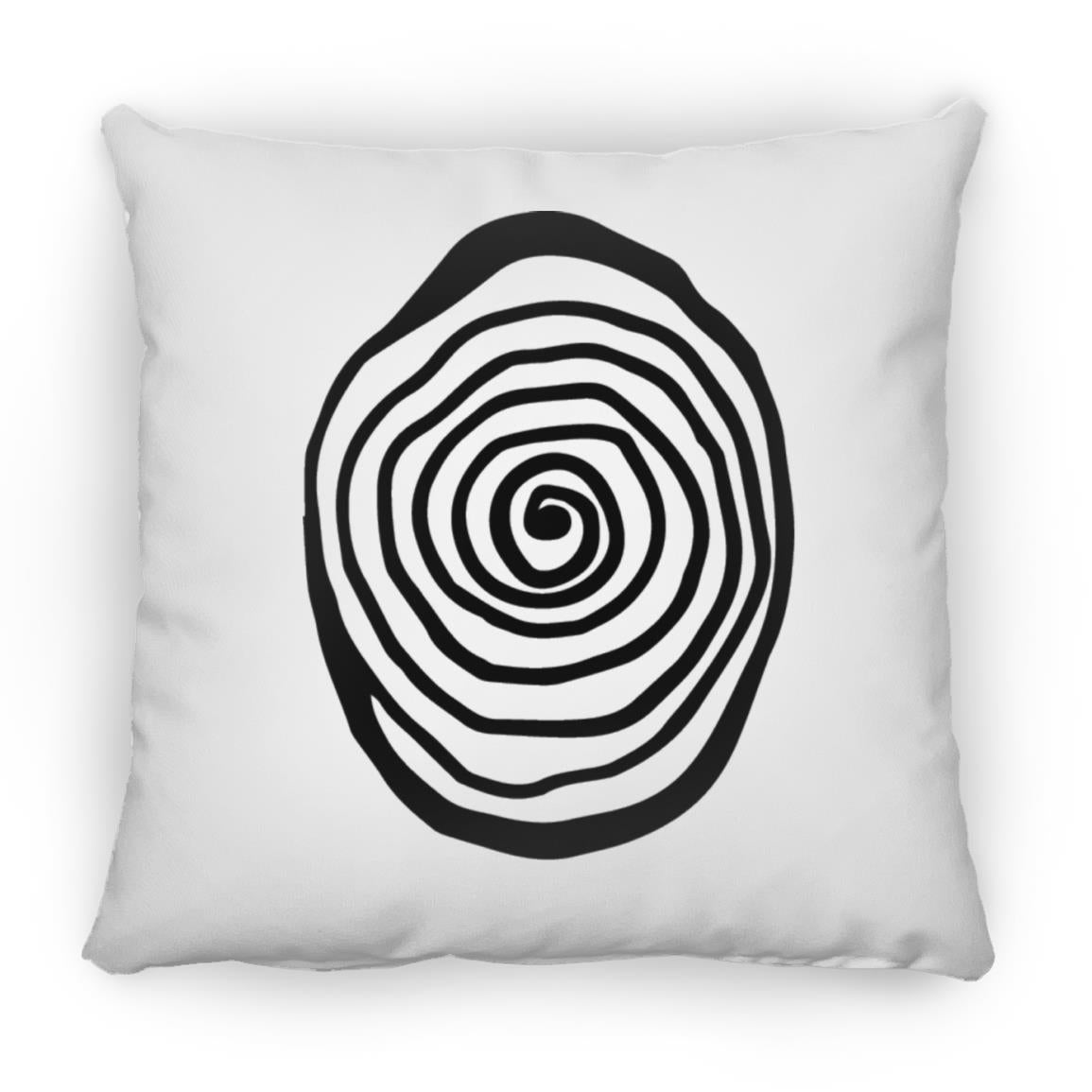 Amazing Galery Hypnotica Icon Black Medium Square Pillow