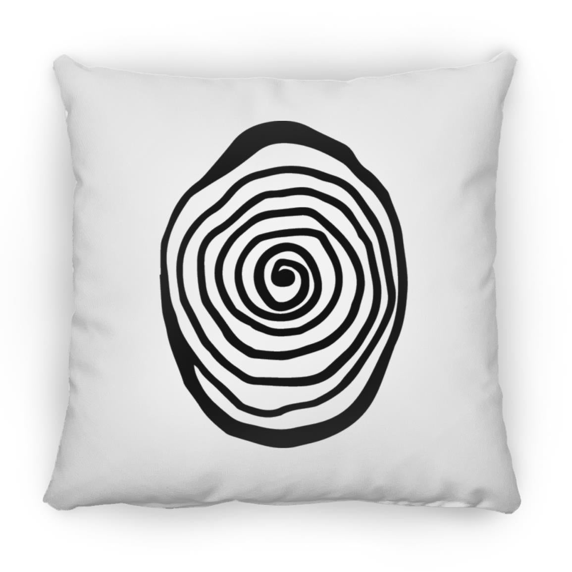 Amazing Galery Hypnotica Icon Black ZP18 Large Square Pillow