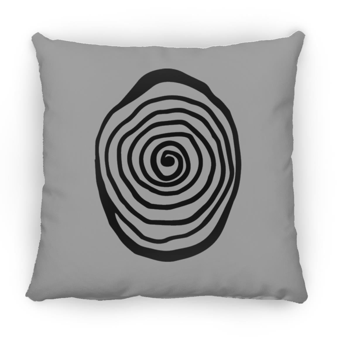 Amazing Galery Hypnotica Icon Black Small Square Pillow