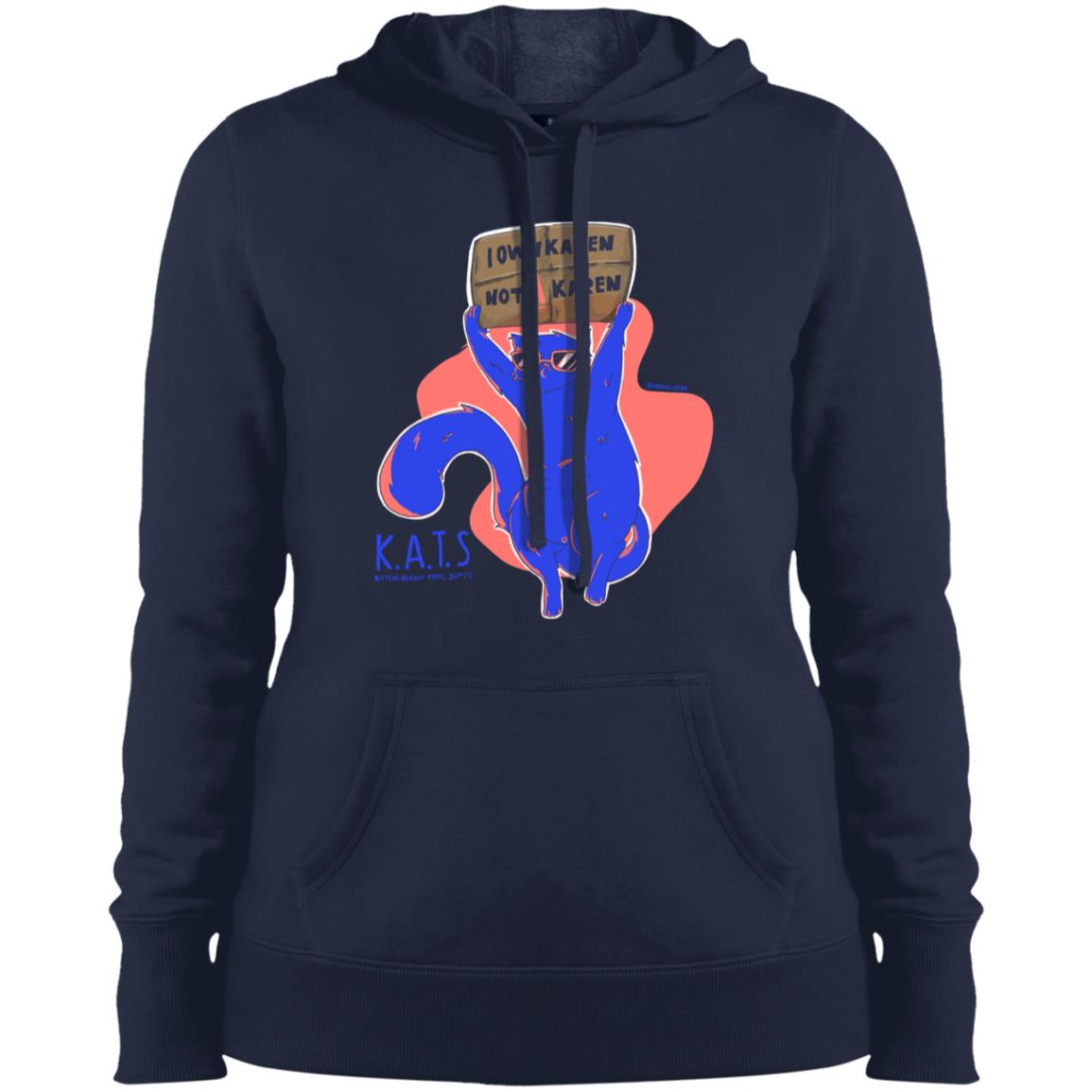 karens K.A.T.S_Gordo Ilustra_ Ladies' Pullover Hooded Sweatshirt