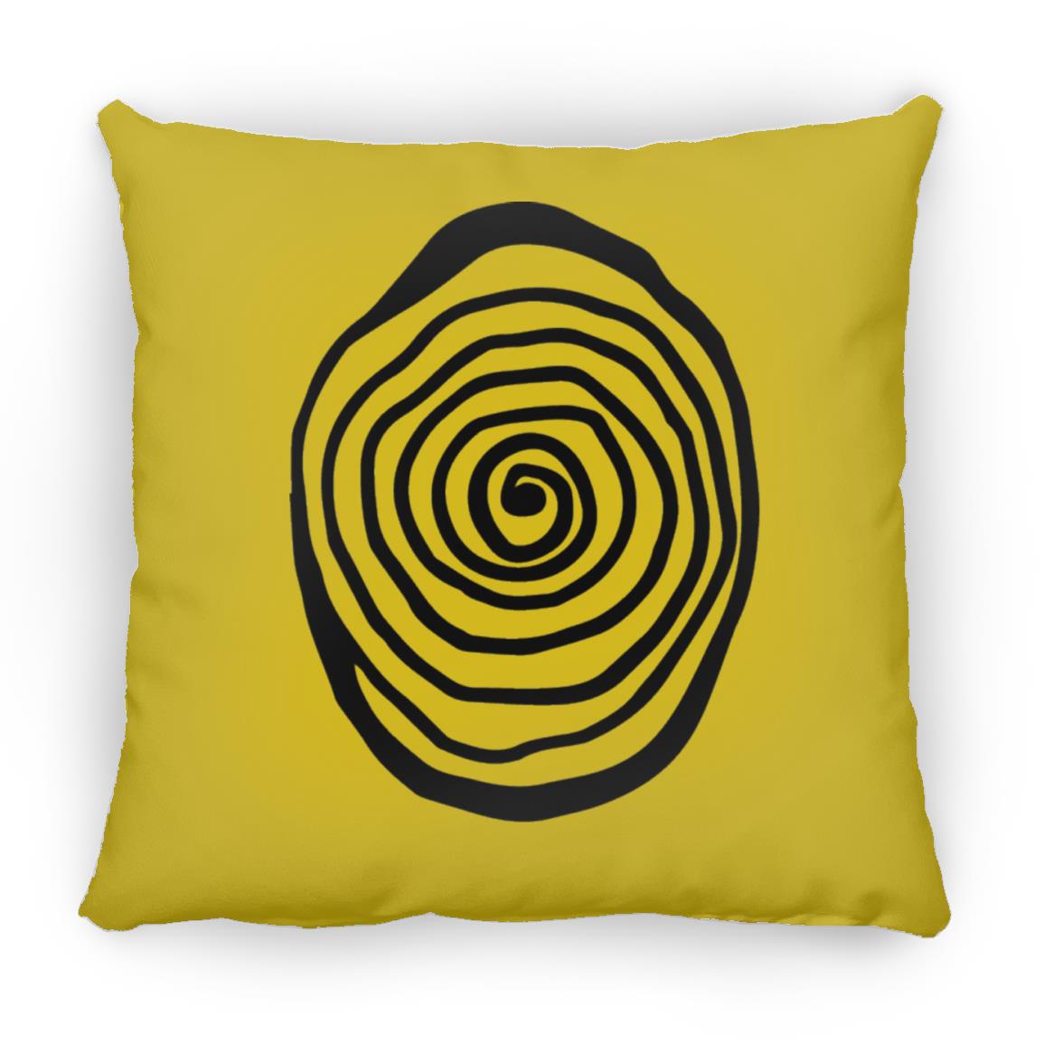 Amazing Galery Hypnotica Icon Black Medium Square Pillow