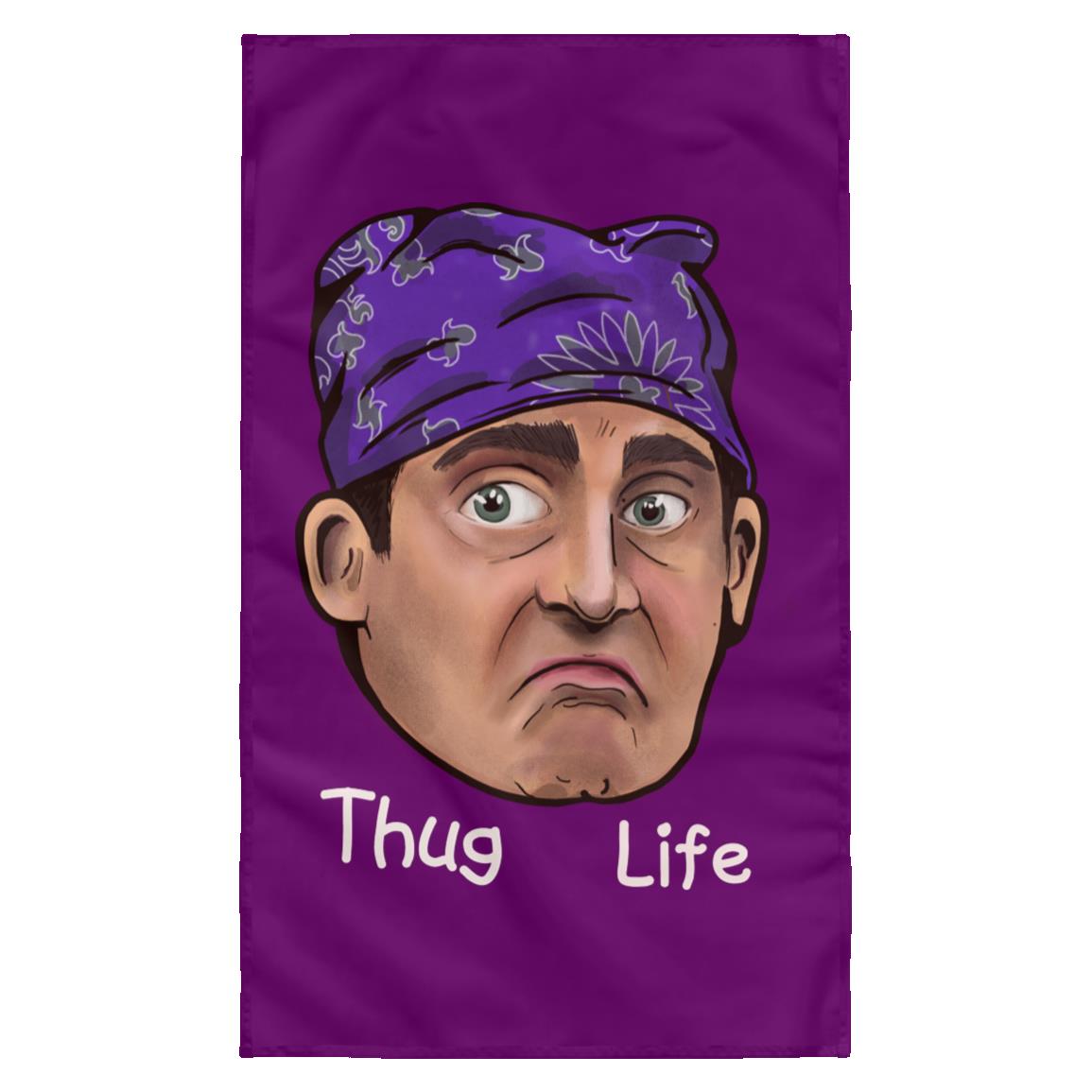 Thug life_ Gordo Ilustra_Wall Flag