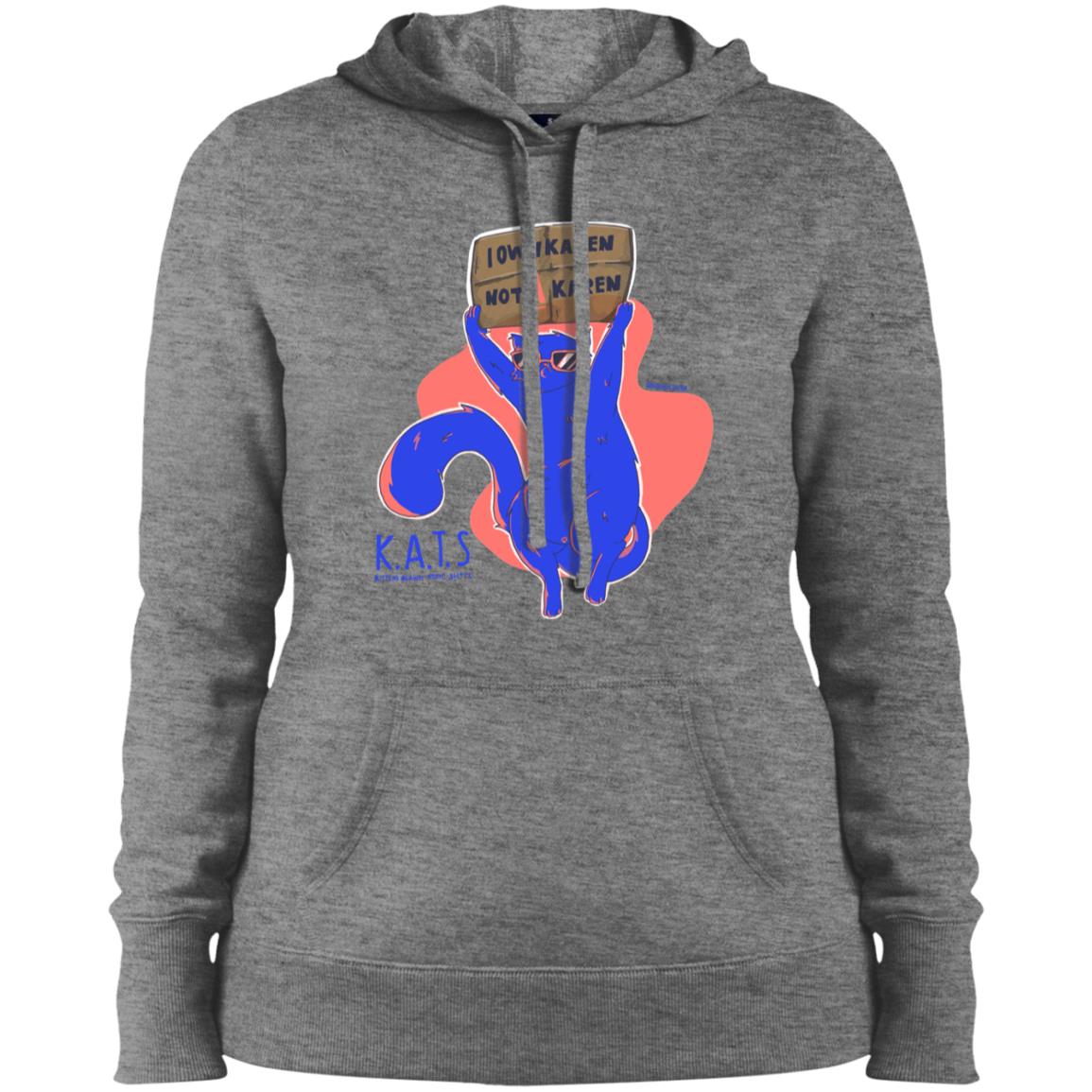 karens K.A.T.S_Gordo Ilustra_ Ladies' Pullover Hooded Sweatshirt