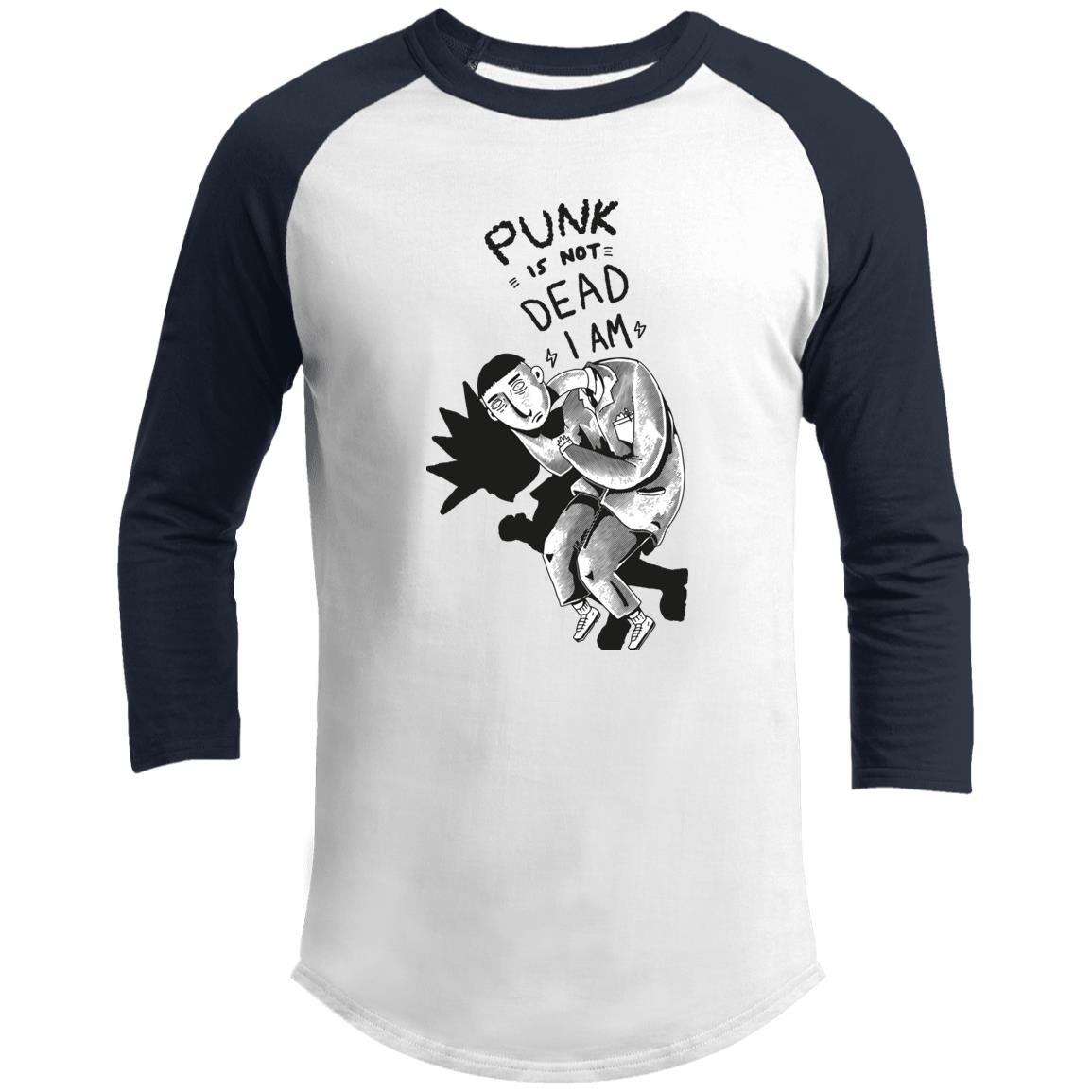 Punk is not Dead_Gordo Ilustra_ 3/4 Raglan Sleeve Shirt