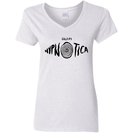 Amazing  Gallery Hypnotica Logo_ Ladies' 5.3 oz. V-Neck T-Shirt