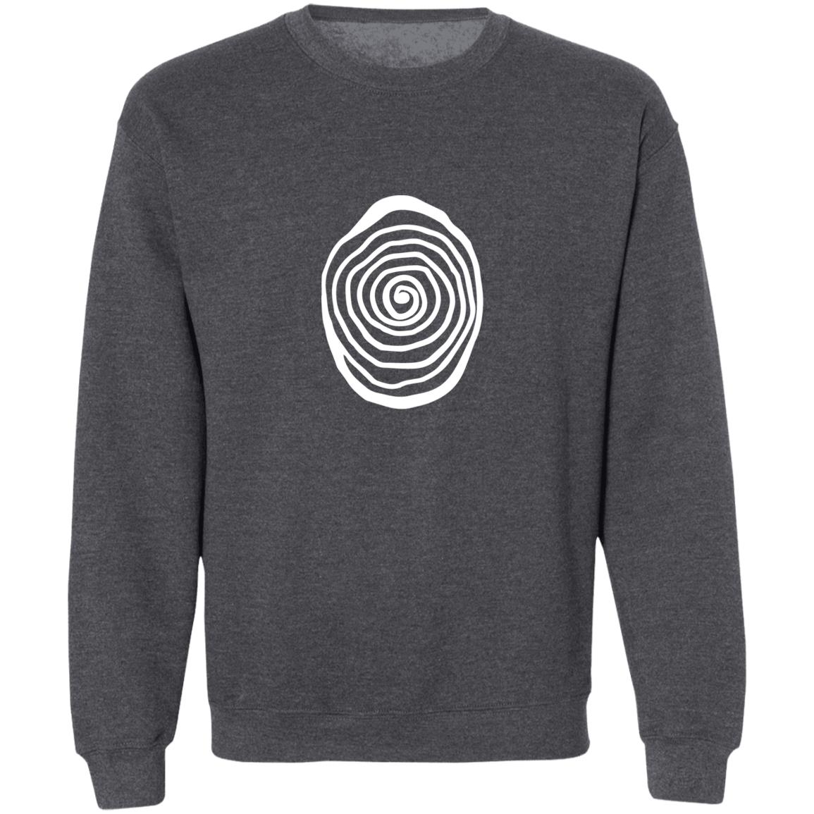 Asset 4@4x Amazing Gallery Hypnotica Icon_White_ Pullover Crewneck Sweatshirt 8 oz (Closeout)