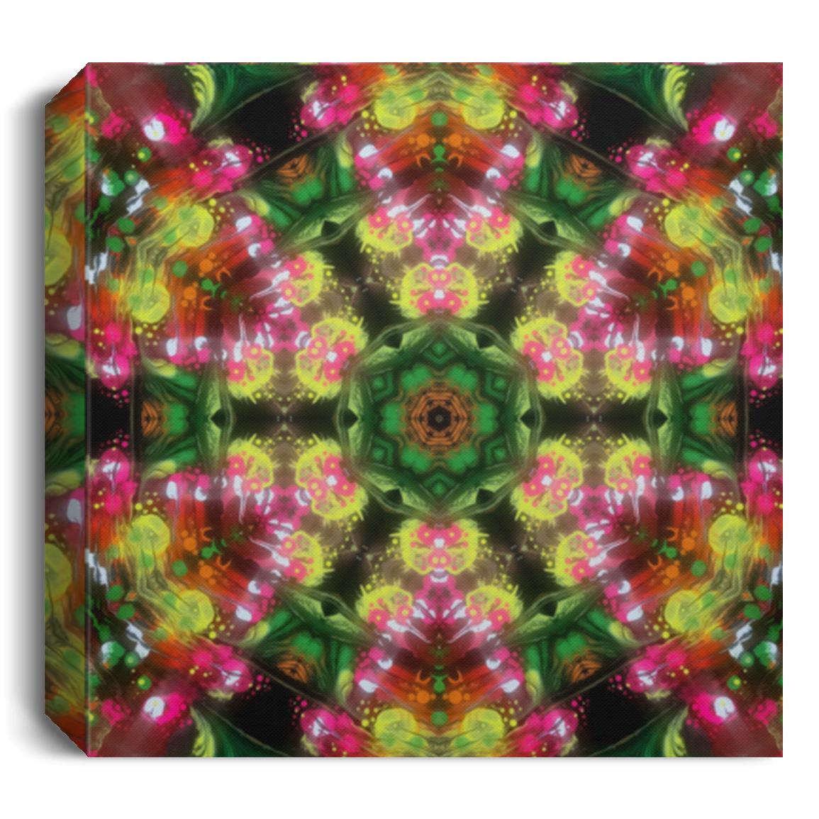 colorful Kaleidoscope wall canvas.