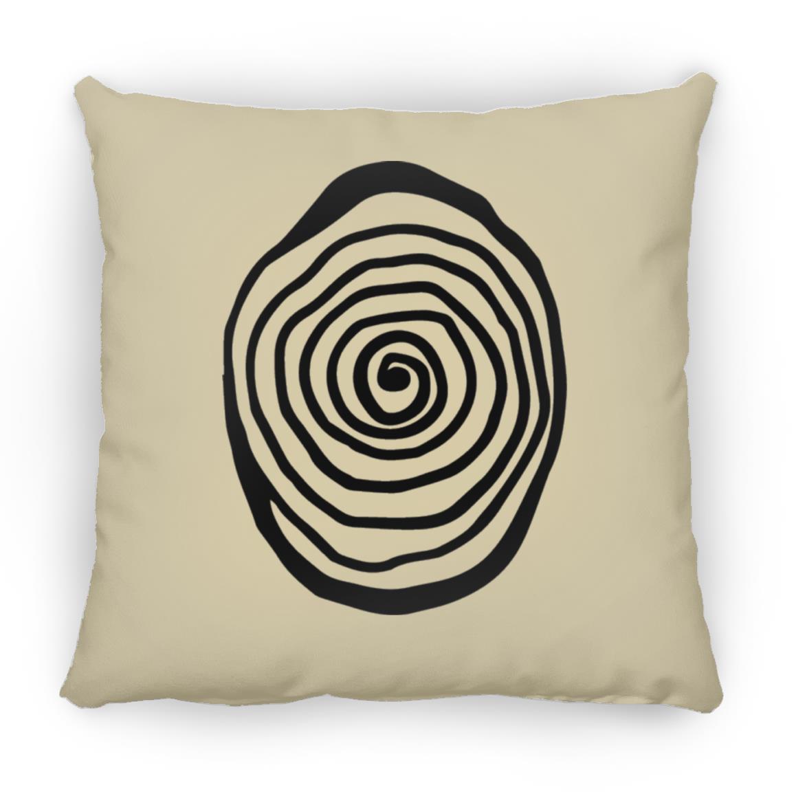 Amazing Galery Hypnotica Icon Black Small Square Pillow