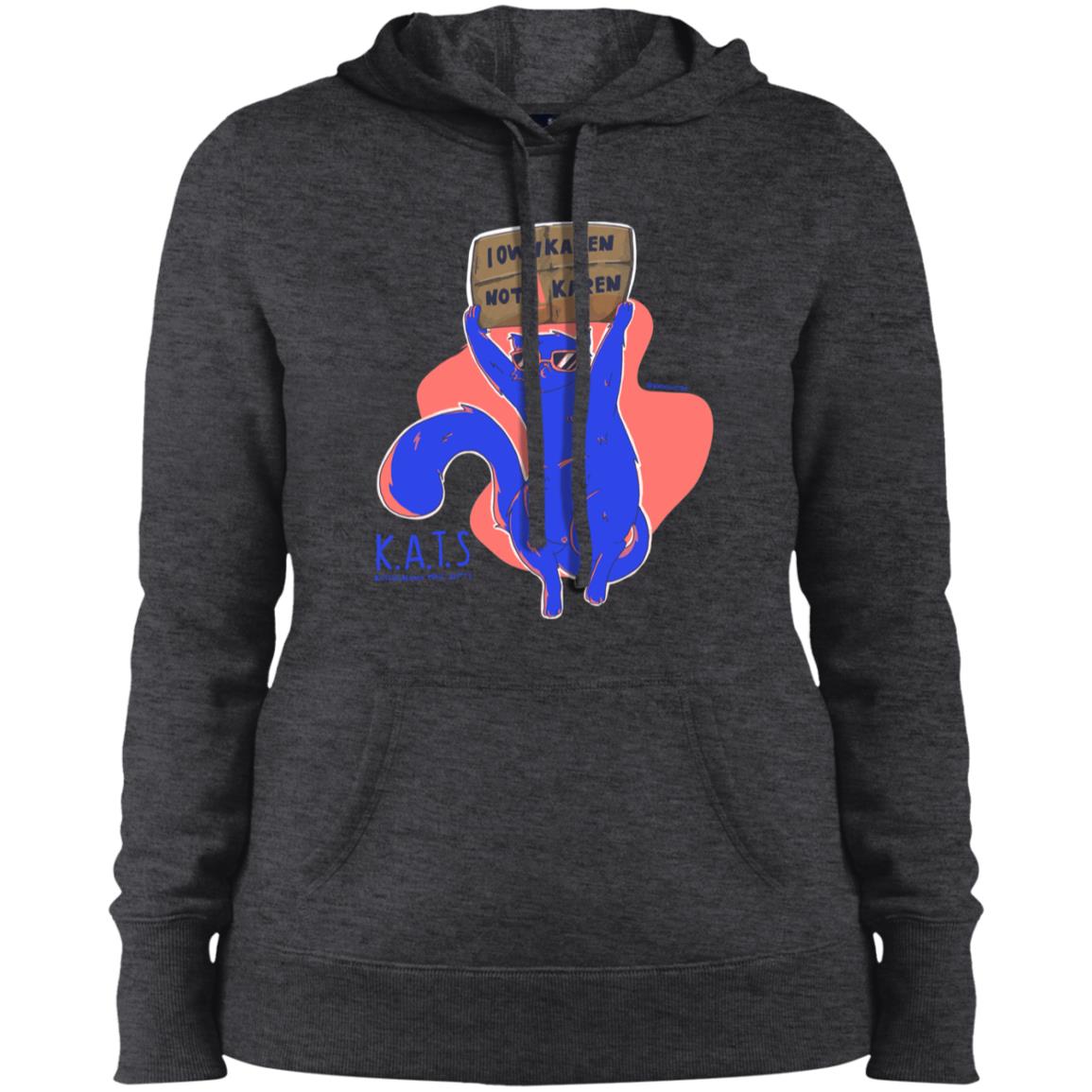 karens K.A.T.S_Gordo Ilustra_ Ladies' Pullover Hooded Sweatshirt