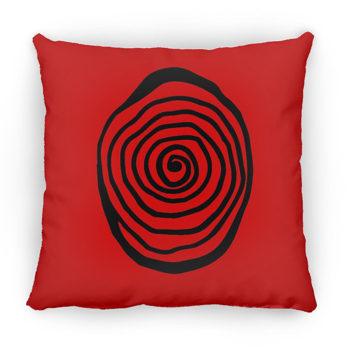 Amazing Galery Hypnotica Icon Black Medium Square Pillow