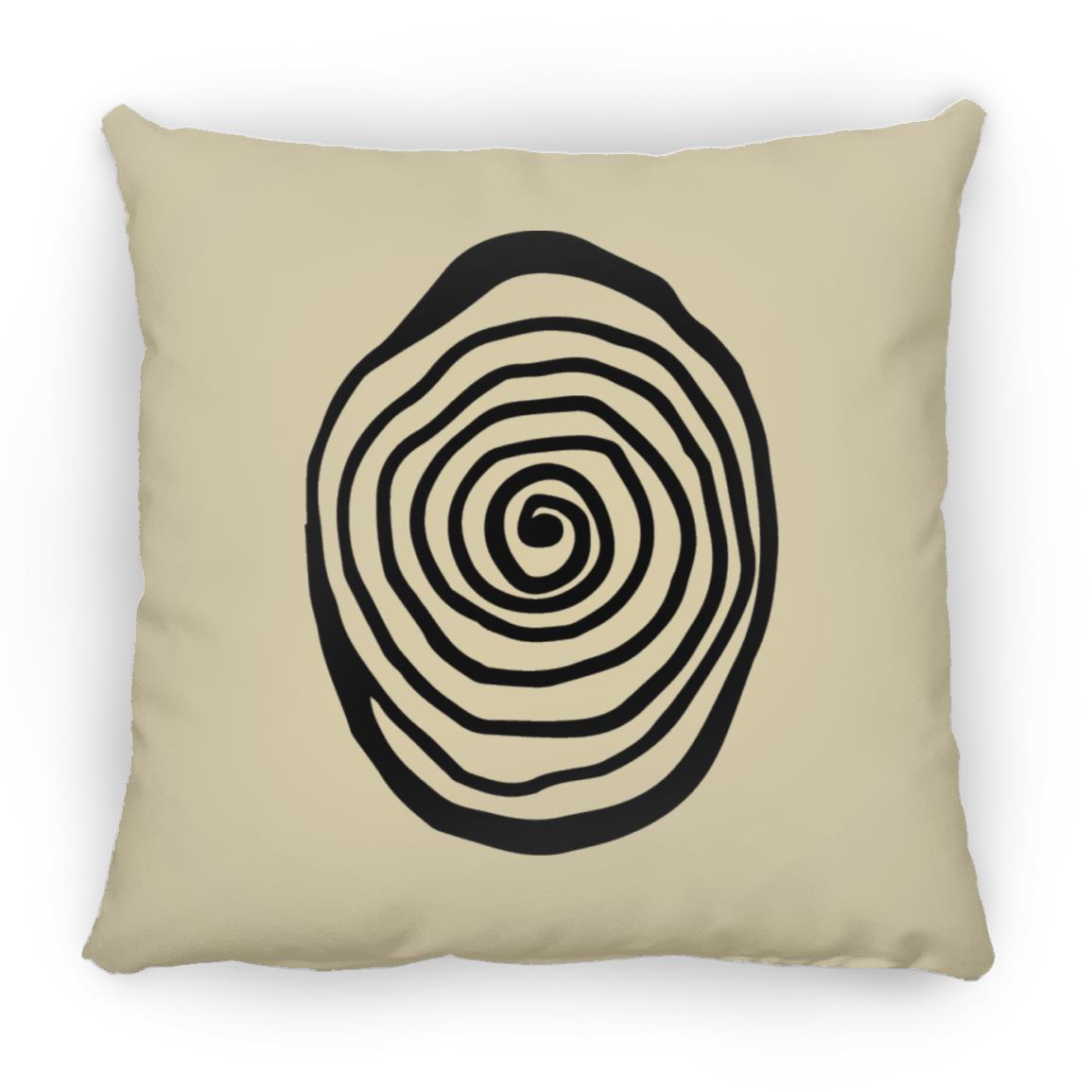 Amazing Galery Hypnotica Icon Black ZP18 Large Square Pillow