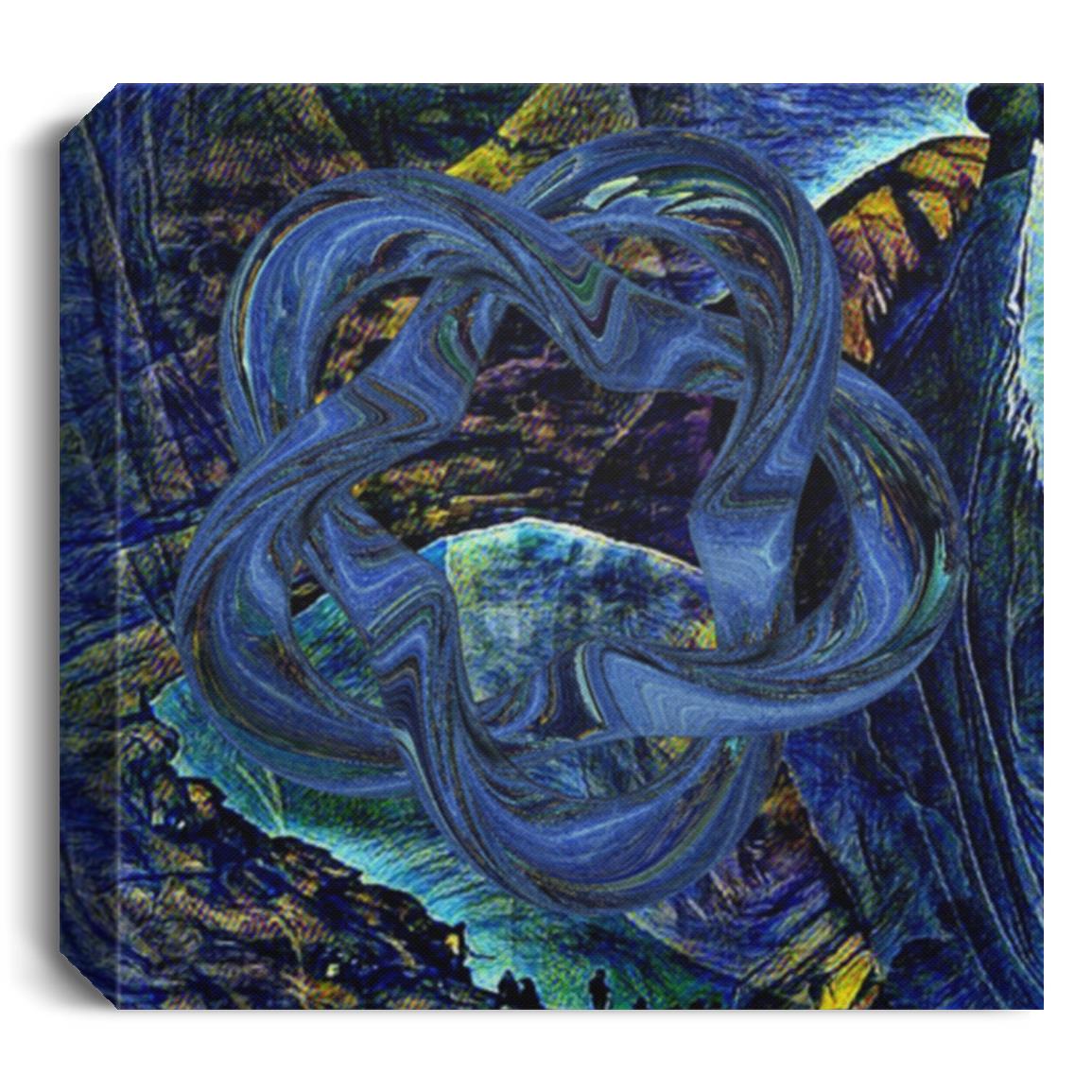 Introducing "Ethereal Dance" by renowned Colombian artist Alejandro Gordillo - a stunning square canvas print that captures the essence of movement and grace in a mesmerizing way