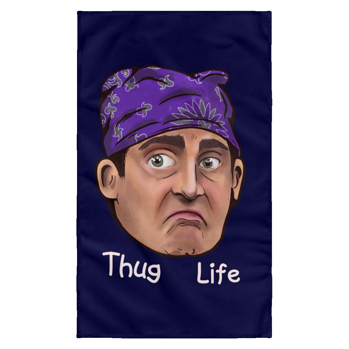 Thug life_ Gordo Ilustra_Wall Flag